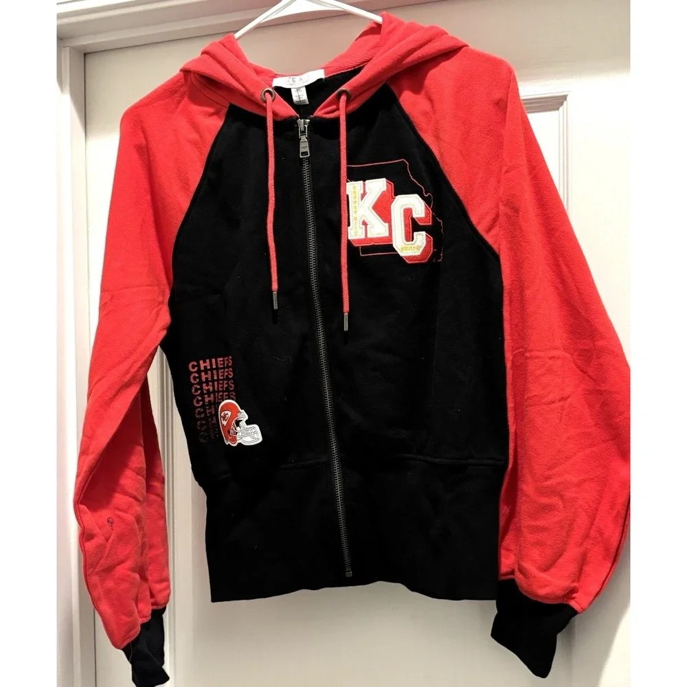 Kansas City Chiefs WEAR By Erin Andrews Full Zip Hoodie Women's M NWT NFL